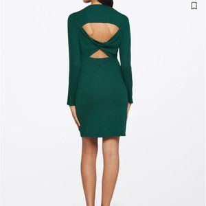 HEATHERLY Adika Fitted Knit Back Detail Dress